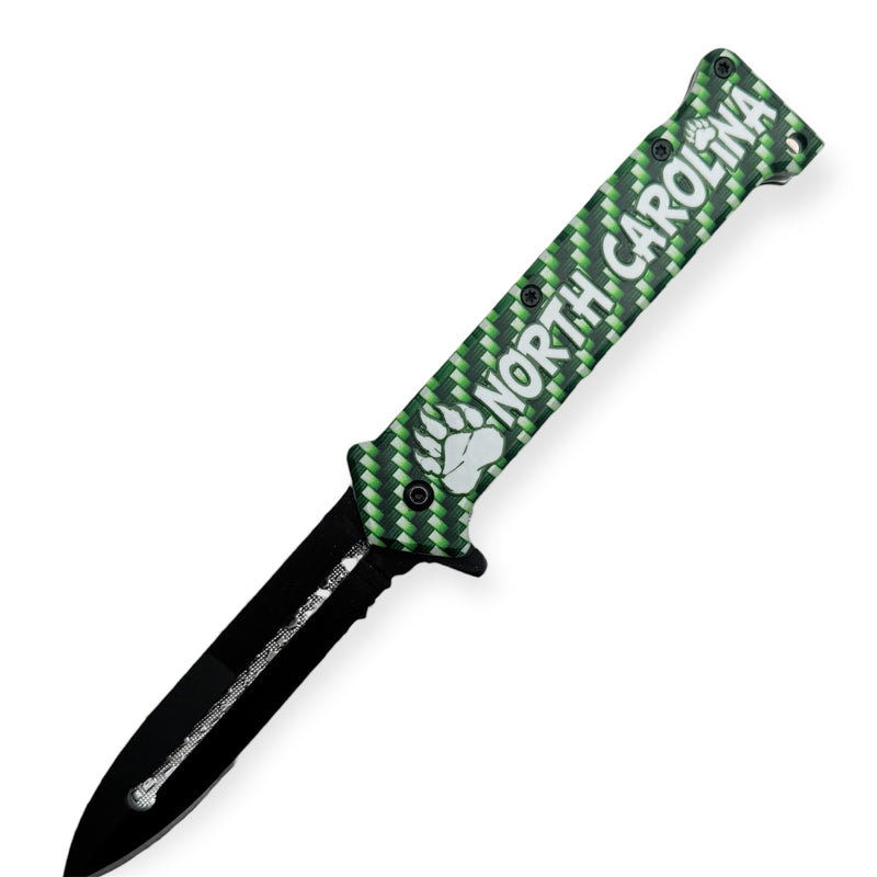 Tiger-USA® Green Carbon Fiber Folding Knife North Carolinia