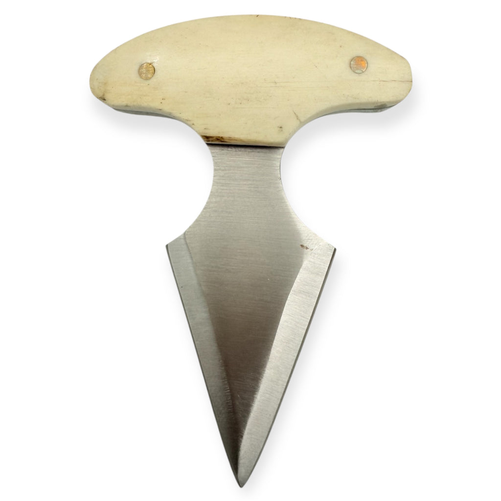 Red Deer®  3.25 inc Fighter Back Up Push Dagger W/Leather Case