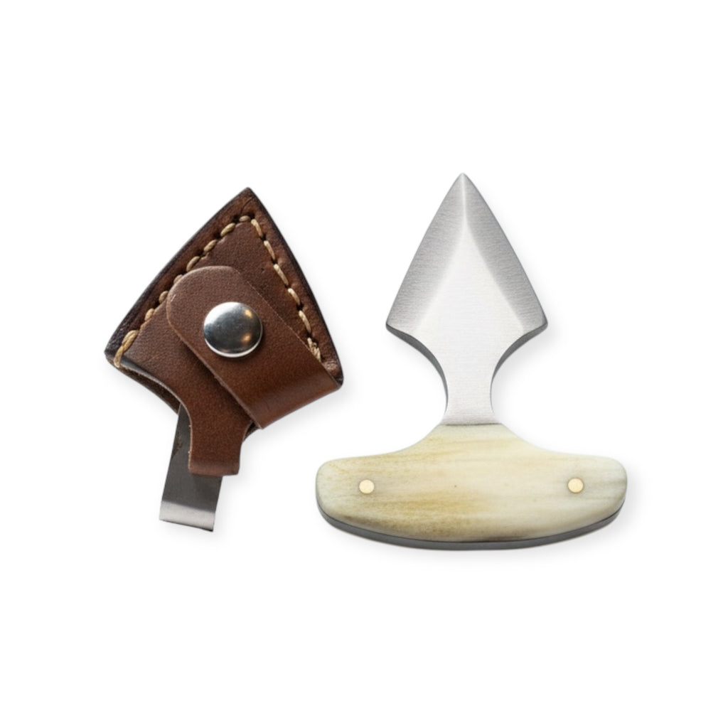 Red Deer®  3.25 inc Fighter Back Up Push Dagger W/Leather Bone