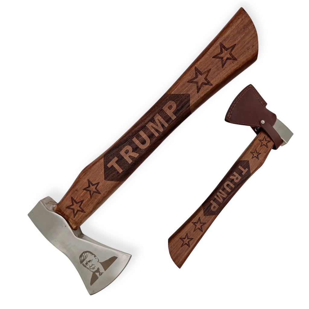 Axe SS Blade With Leather Sheath Trump