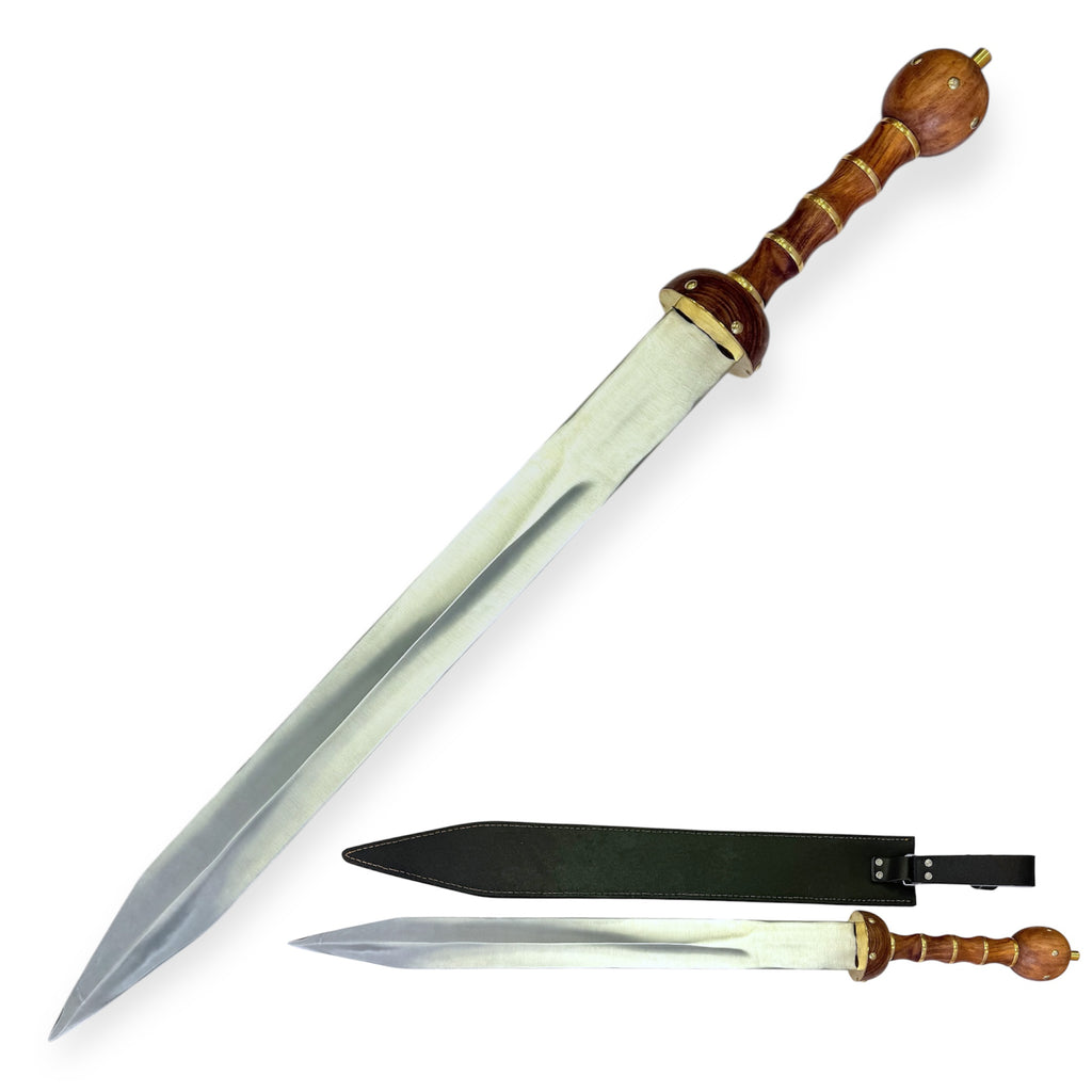 Roman Gladius Sword  Light Brown Leather Case (1 piece)