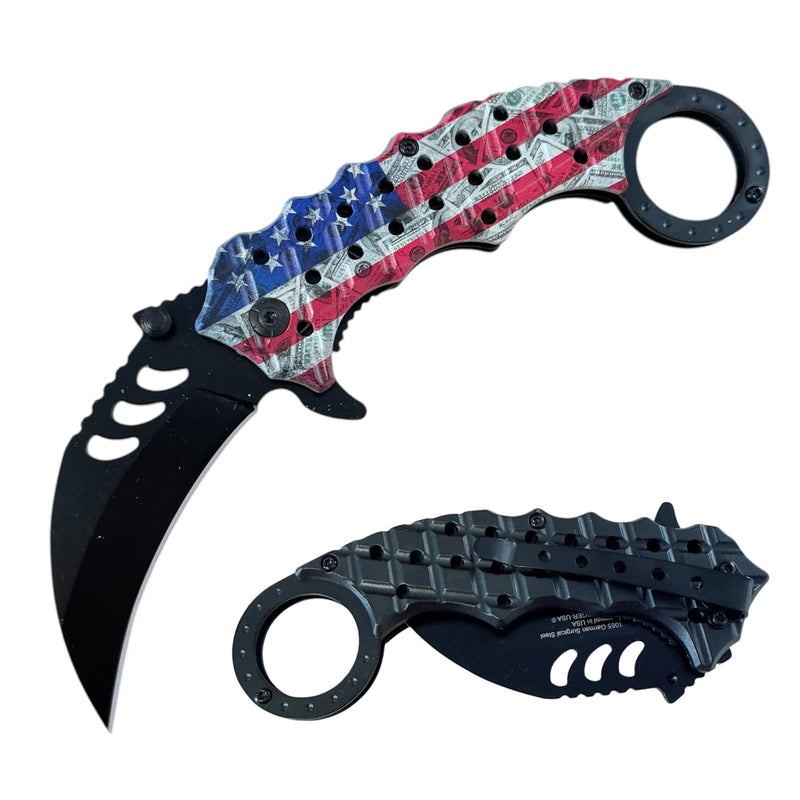 Tiger USA Karambit Style Trigger Assist Knife -Dollar