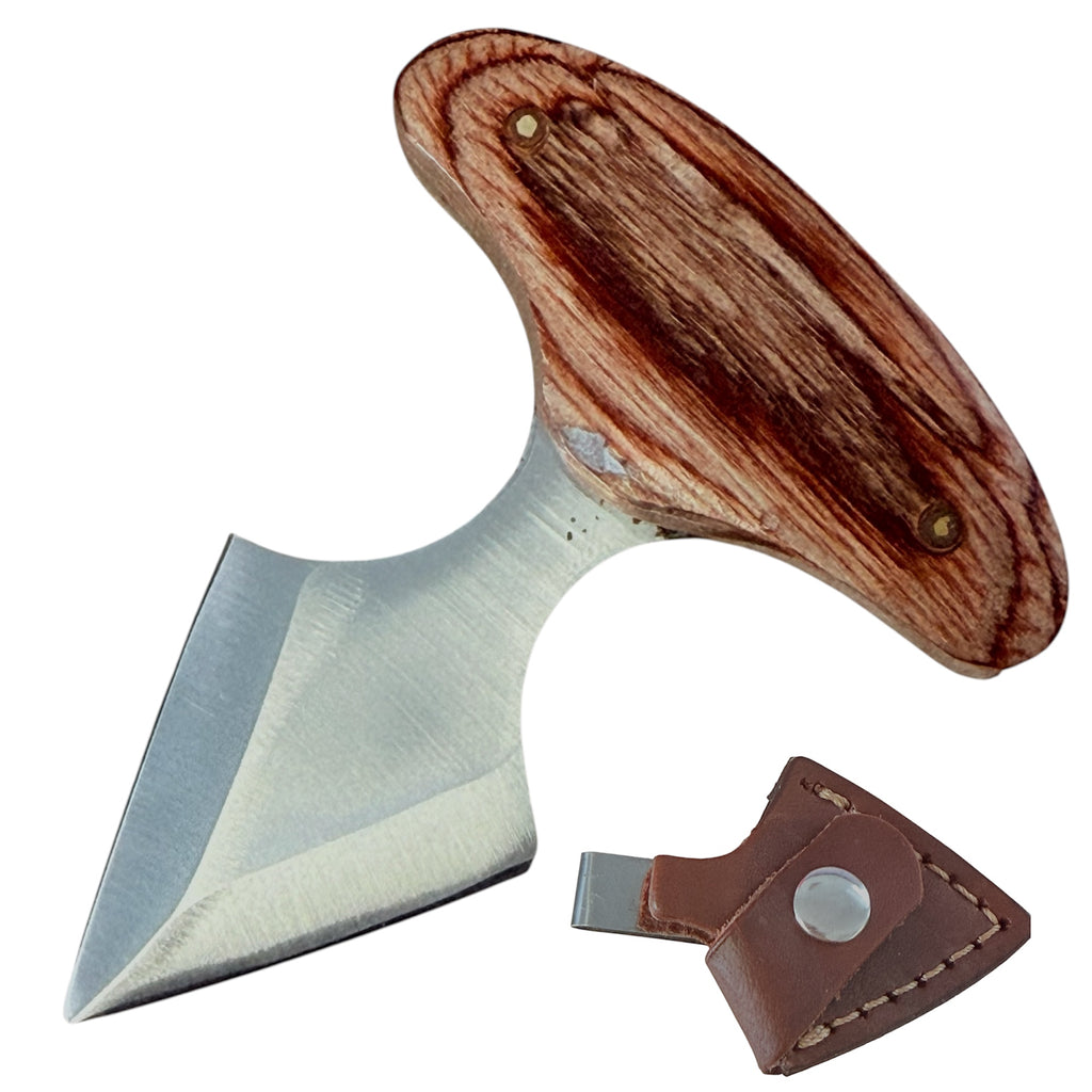 Red Deer® Fighter Back Up Push Dagger light oak