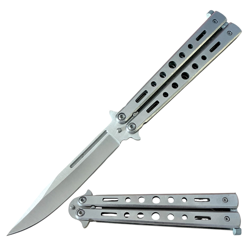 Silver Titan Balisong Butterfly Knife