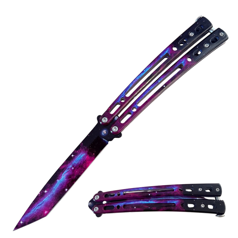 Galaxy Butterfly Knife