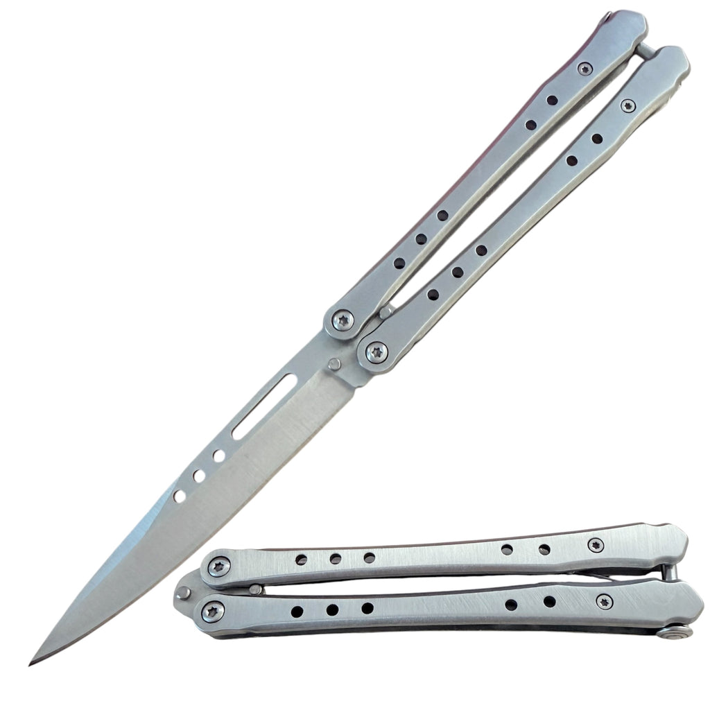 Interceptor Silver Butterfly Knife
