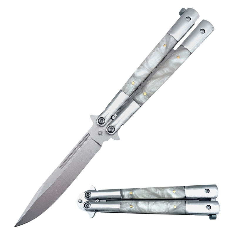 The Milano Pearl Butterfly Knife