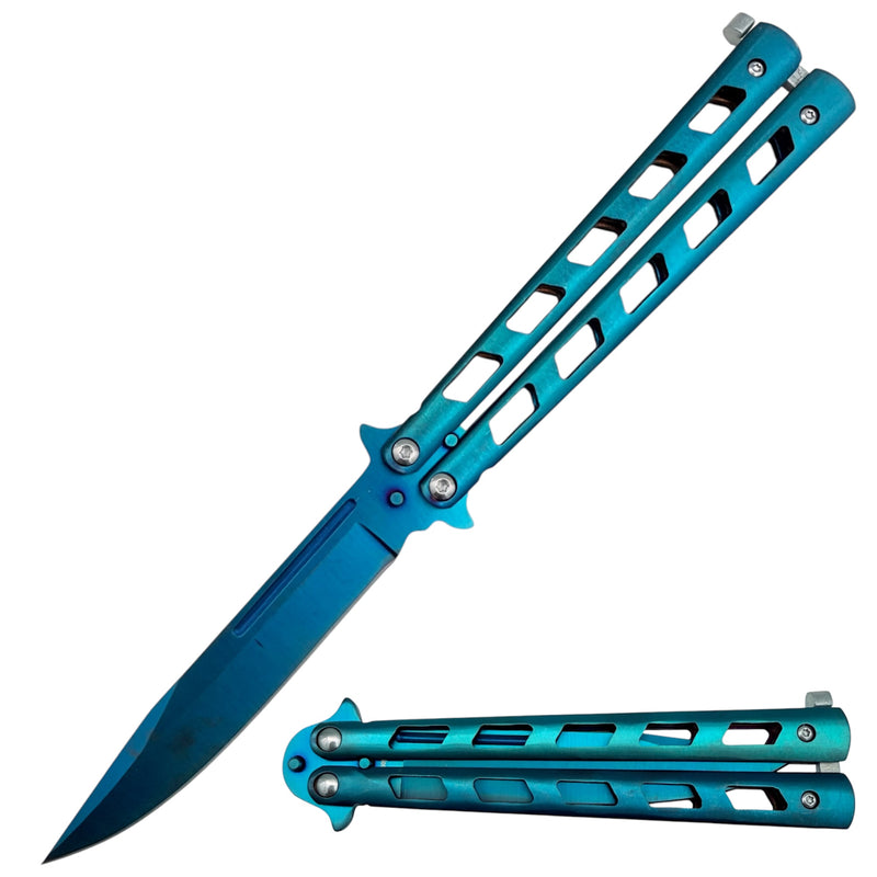 Striking Butterfly Knife (balisong) Blue