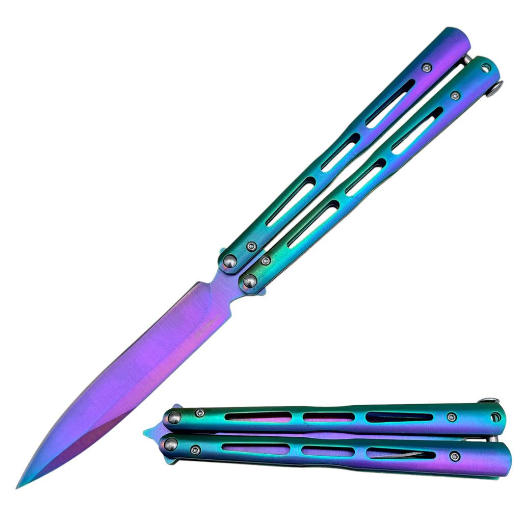 Teal Eclipse butterfly knife
