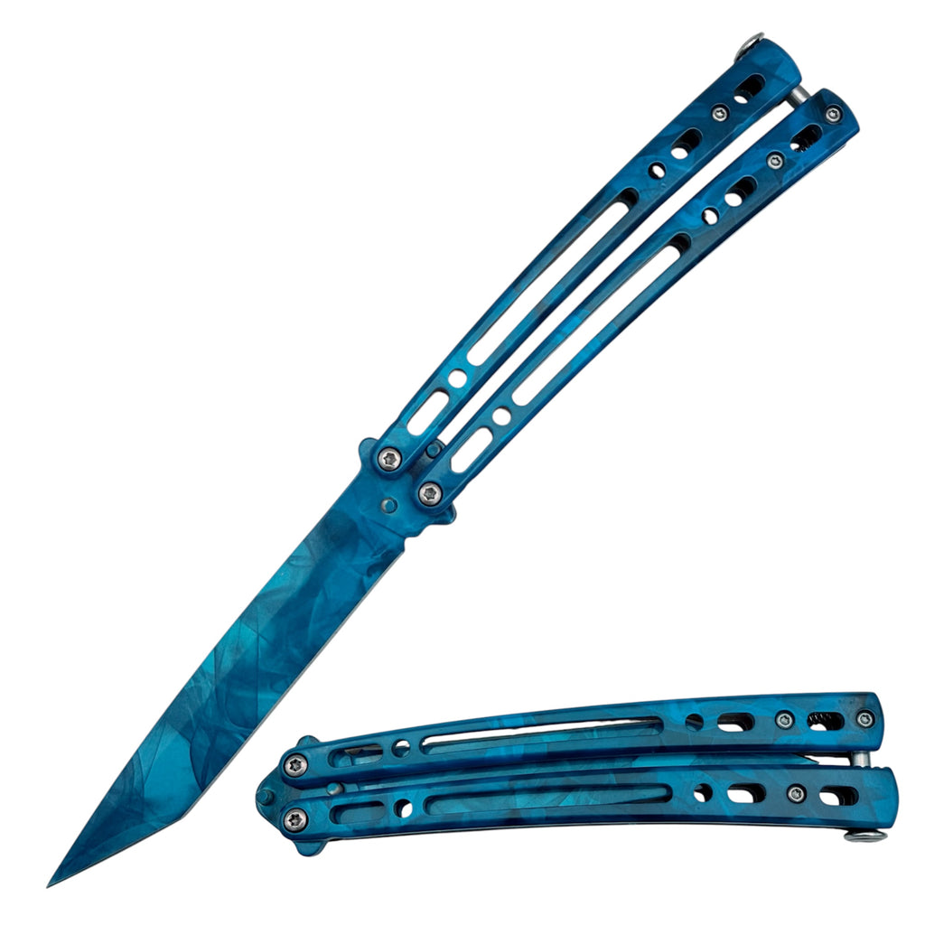 Azure Tempest Butterfly knife