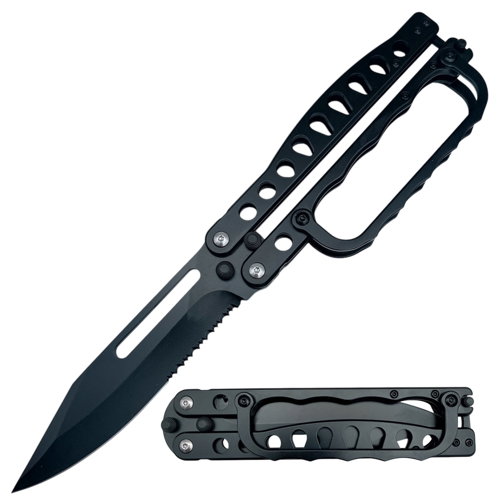 Trench Knife Balisong / Butterfly Knife Black