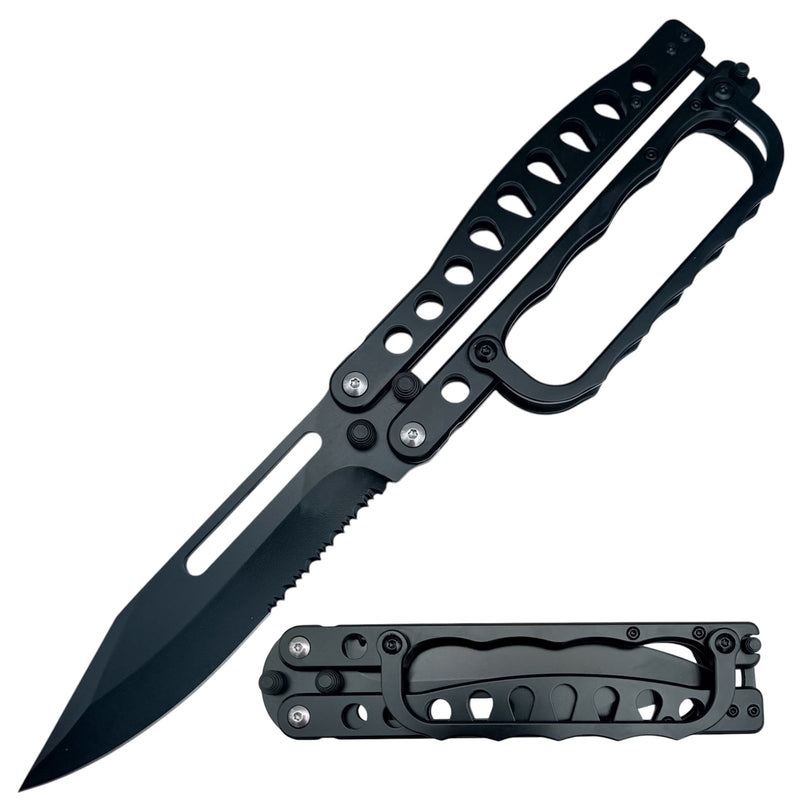 Trench Knife Balisong / Butterfly Knife Black