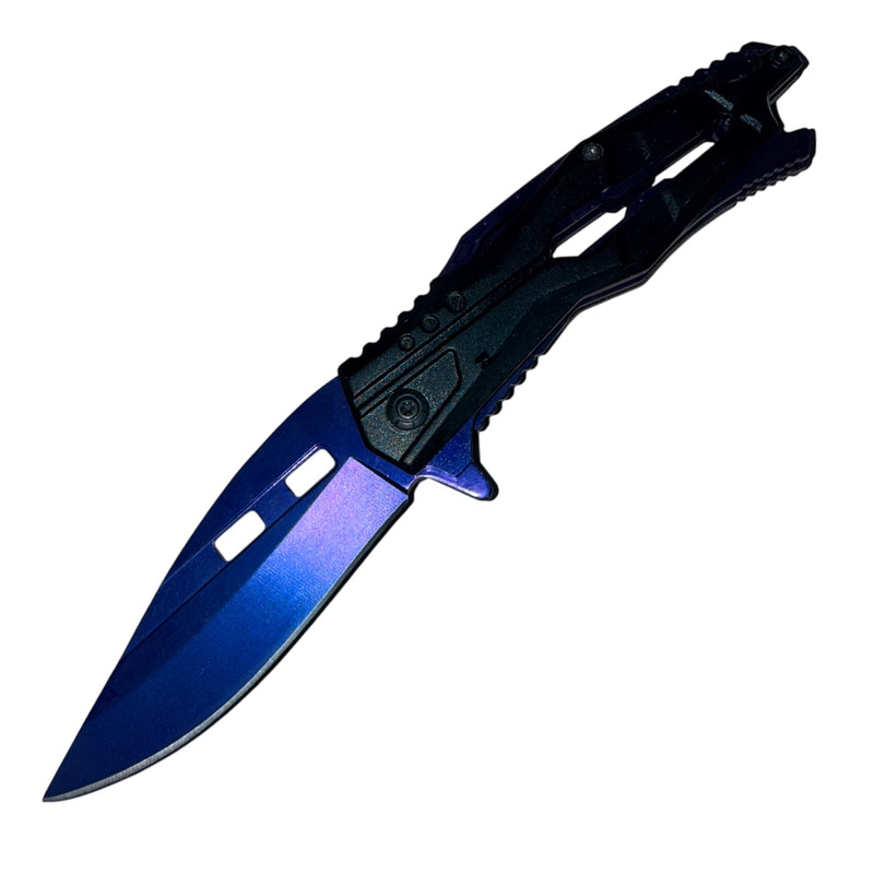 Tiger Usa® Spring Assisted Knife -Purple