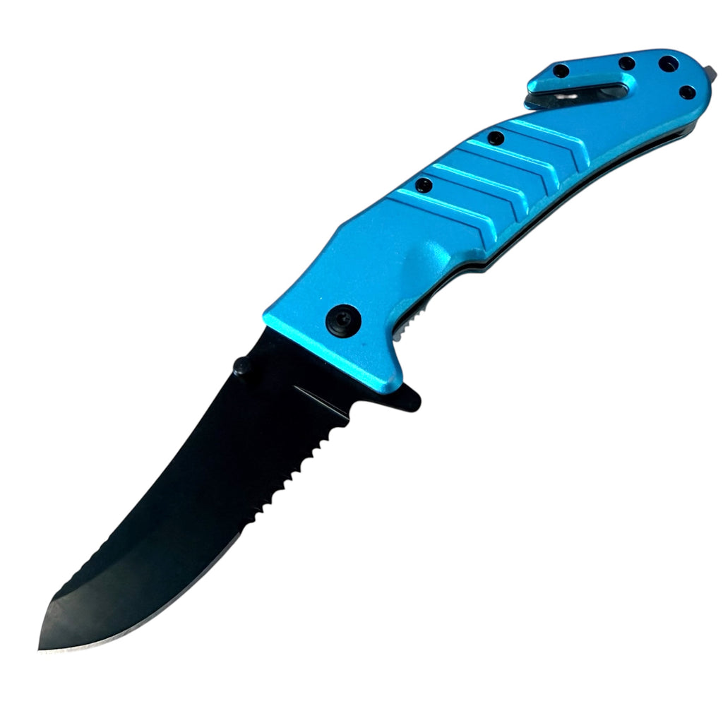 Tiger Usa® Rescue Tool Knife - Blue