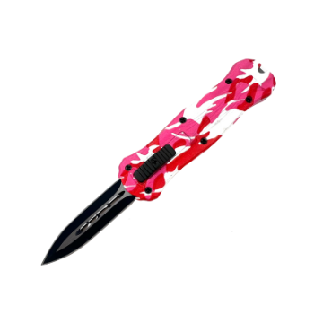 Miniature OTF Automatic Knife - Pink Camo