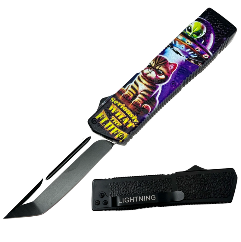 Lighting OTF Knife Tanto Half  Seriously What  The Fluff