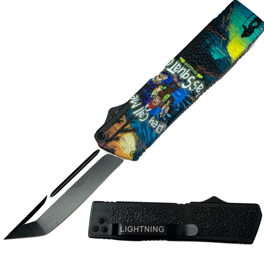 Lighting OTF Knife Tanto Half   Bigfoot Basquatch