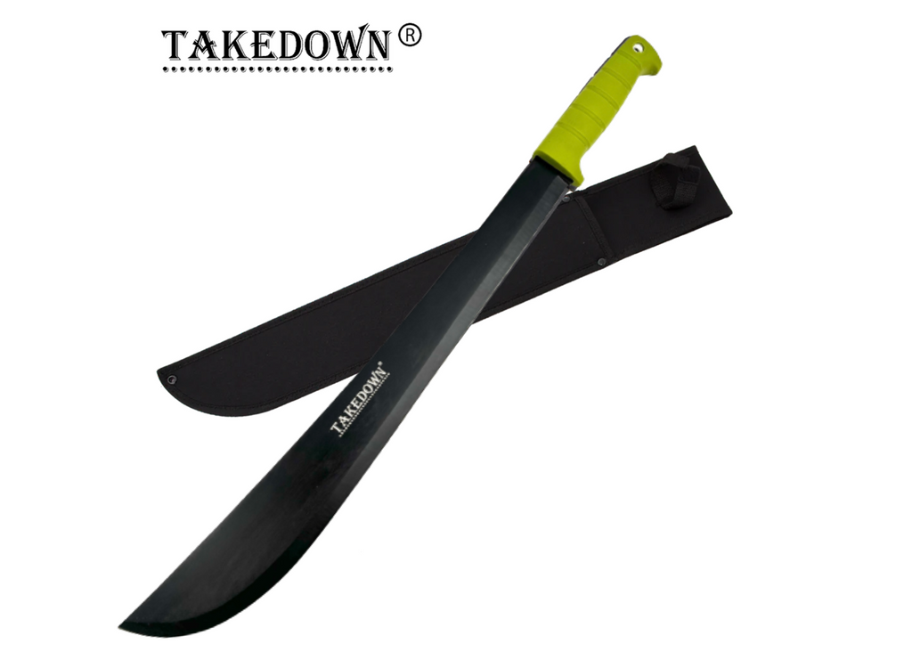 22 Inch Takedown® Undead Slayer Panga Machete GREEN