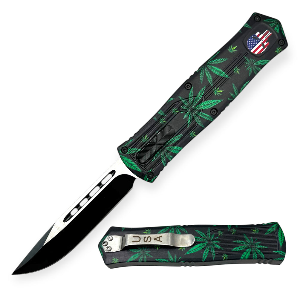 Green Leaf Patriot OTF Knife