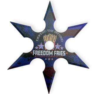 4 Inch 6 Point Throwing Star Ninja Shuriken 1 -Freedom Fries