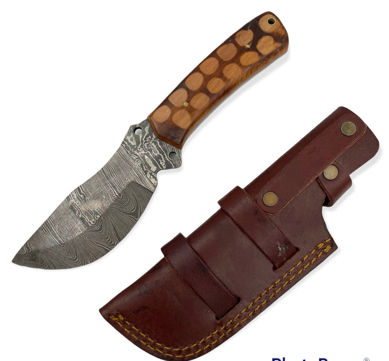 Damuscus Hunting Knife W. Case