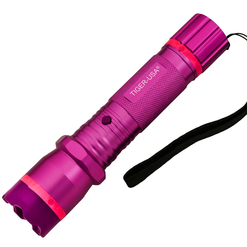 Tiger-USA Xtreme® 100 Mill V Tiger-Omega Stun Gun Flashlight (Pink)