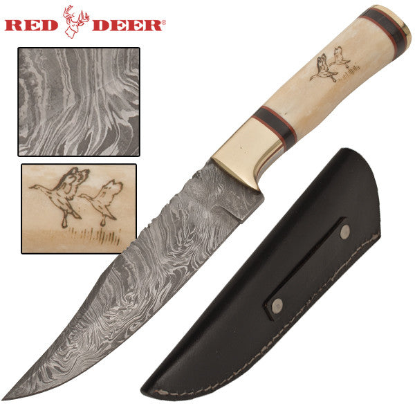 State of the Art Red Deer Hunting Knife With Bone Handle, , Panther Trading Company- Panther Wholesale