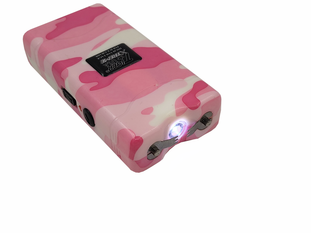 96 Mill Dark Pink Rechargeable Stun Gun & Flash Light