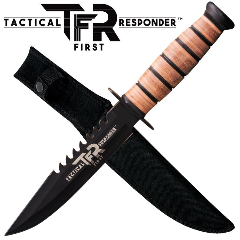 Tactical First Responder™ (TFR) Military Knife W/ Free Hard Sheath, , Panther Trading Company- Panther Wholesale