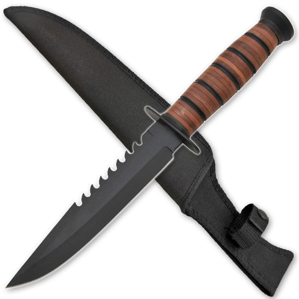 Hand To Hand Combat Military Knife W/ Free Hard Sheath, , Panther Trading Company- Panther Wholesale