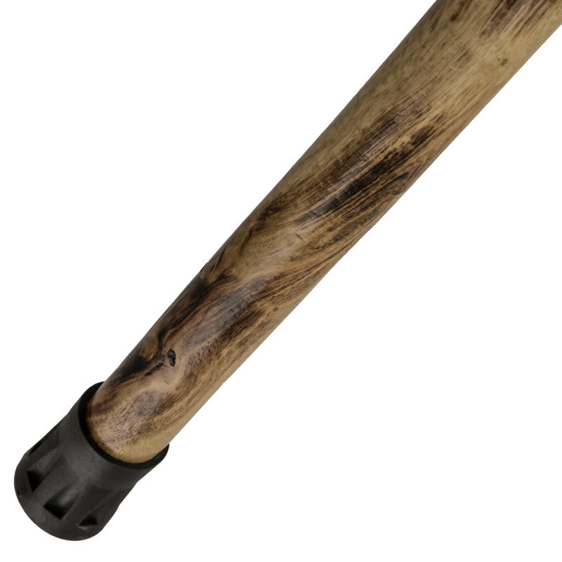 38 Inch Walking Cane Hiking Stick by Red Deer - Wolf Carving, , Panther Trading Company- Panther Wholesale