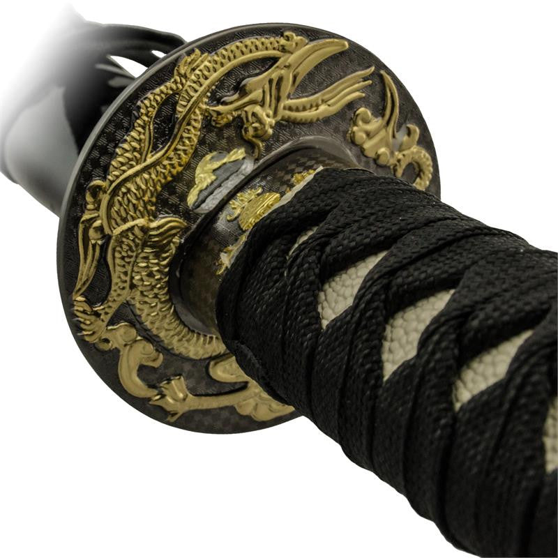 3 PC Atlantis Gold and Black Katana Sword Set, , Panther Trading Company- Panther Wholesale