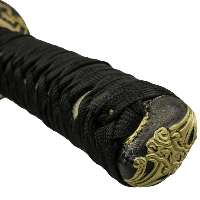 3 PC Atlantis Gold and Black Katana Sword Set, , Panther Trading Company- Panther Wholesale