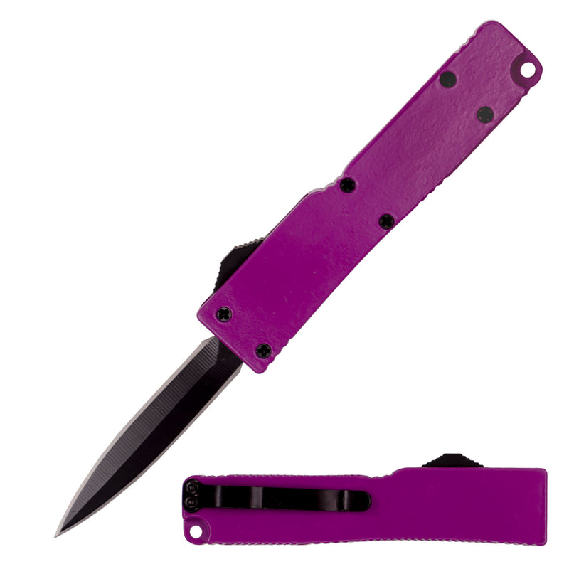 5 Inch OTF Automatic Knife Firecracker A1 Purple