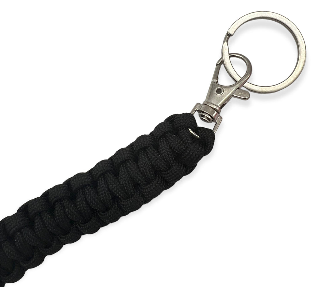 Large Monkey Fist Public Safety Keychain - Black