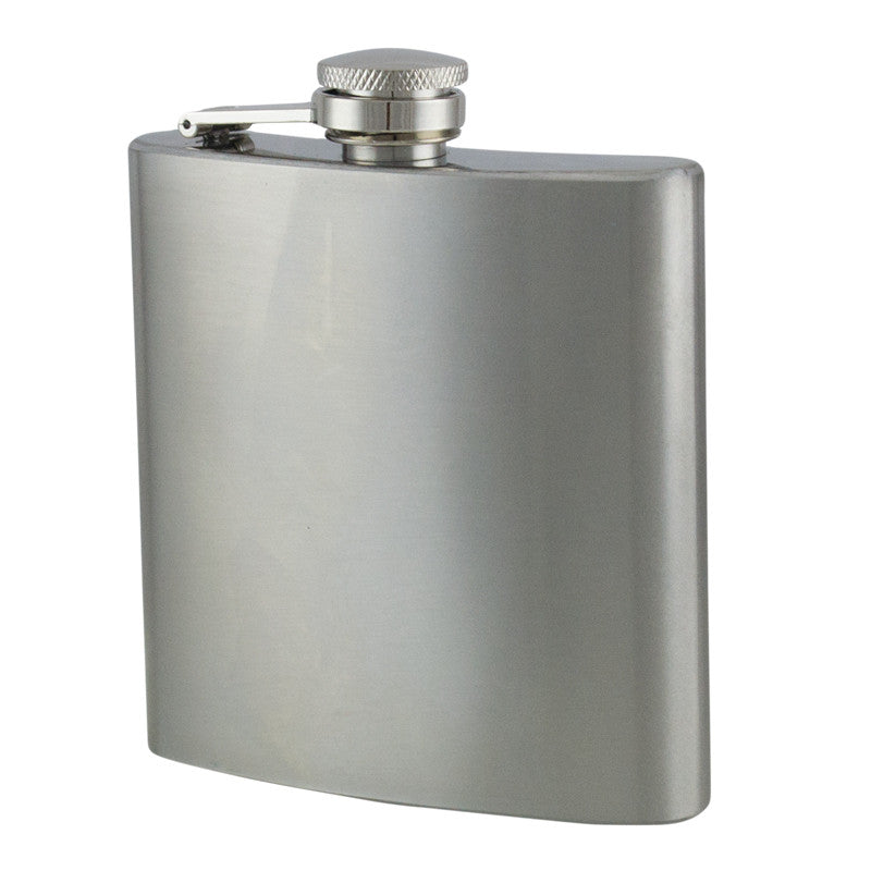 6 oz Stainless Steel Hip Flask, , Panther Trading Company- Panther Wholesale