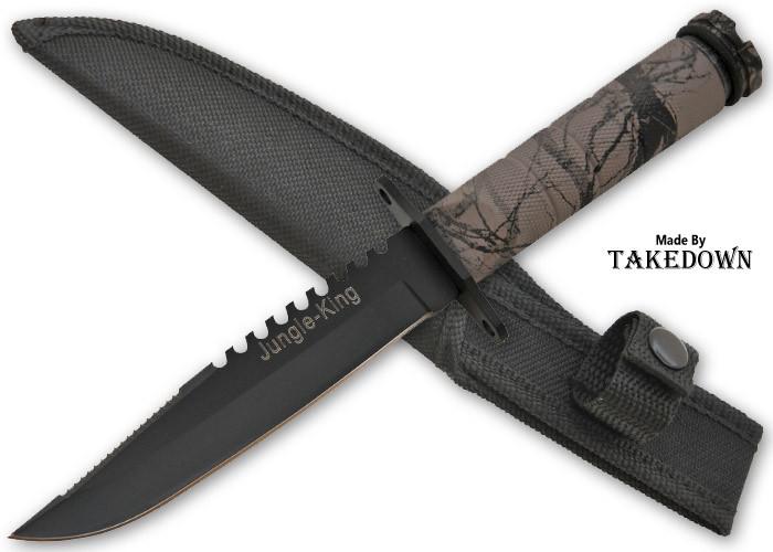 Tantical Jungle king®Survival Knife W/Case