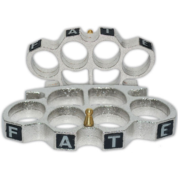 Tiger Tactical Silver FATE Heavy Duty Belt Buckles/Paper Weights, , Panther Trading Company- Panther Wholesale