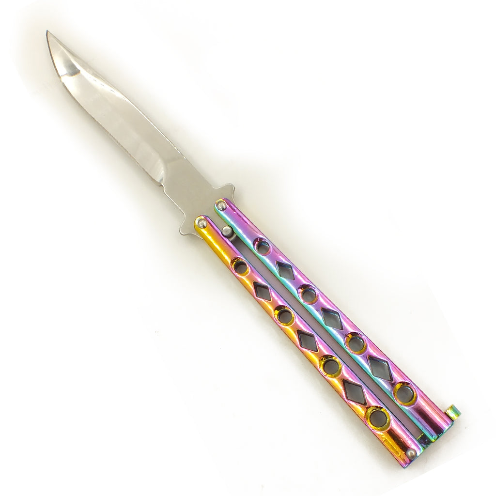 Heavy Duty Rainbow Butterfly Knife