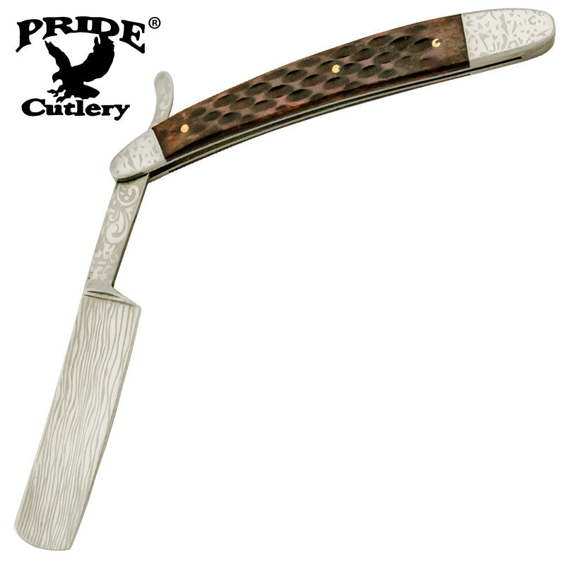10 Inch Pride Cutlery Straight Razor - Real Bone Handle, , Panther Trading Company- Panther Wholesale