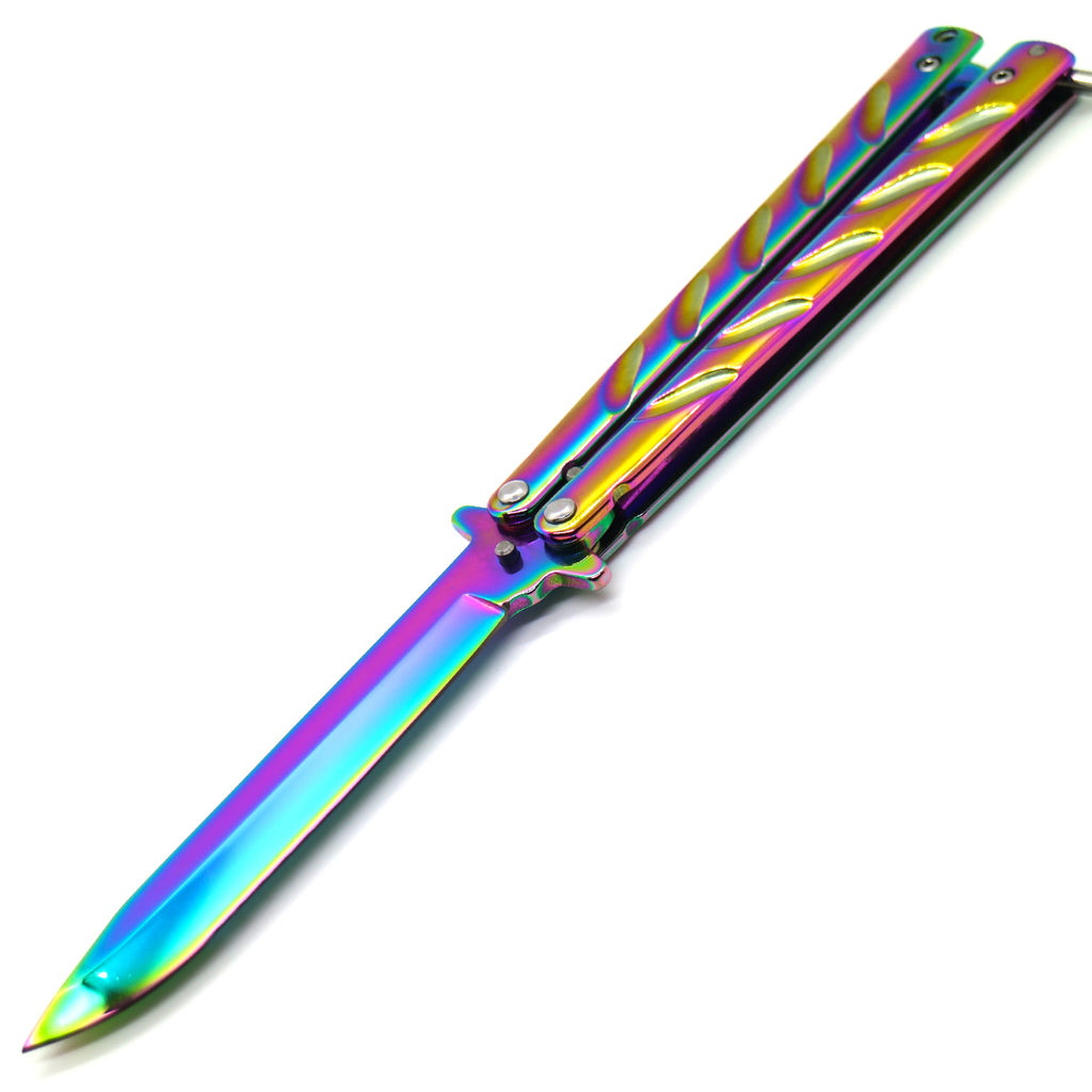 Heavy State of The Art Foling Knife Rainbow