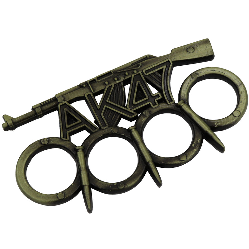 AK 47 Kalashnikova Bullet Knuckles Brass Finish