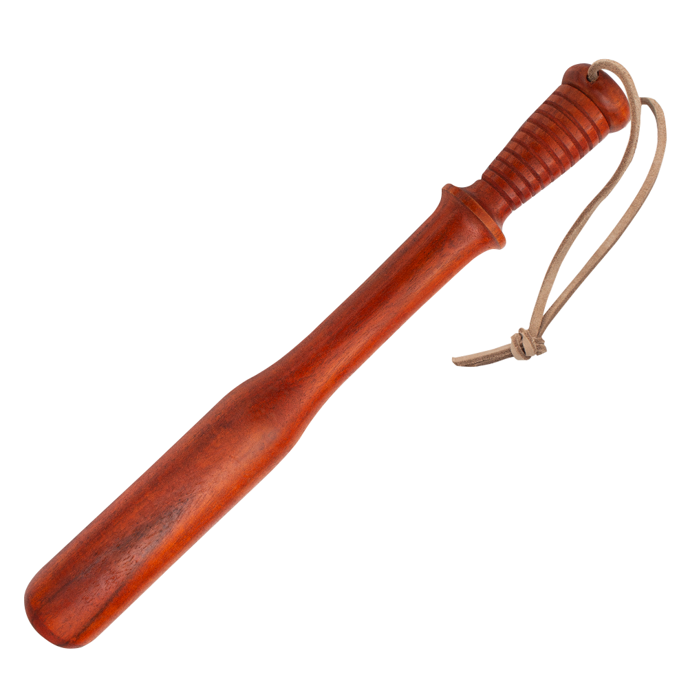 Red Deer Wooden Tire Checker with Leather Carrying Strap - Bright Cherry Color