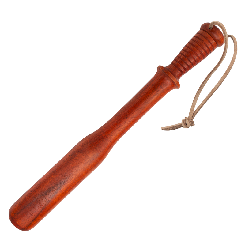 Red Deer Wooden Tire Checker with Leather Carrying Strap - Bright Cherry Color