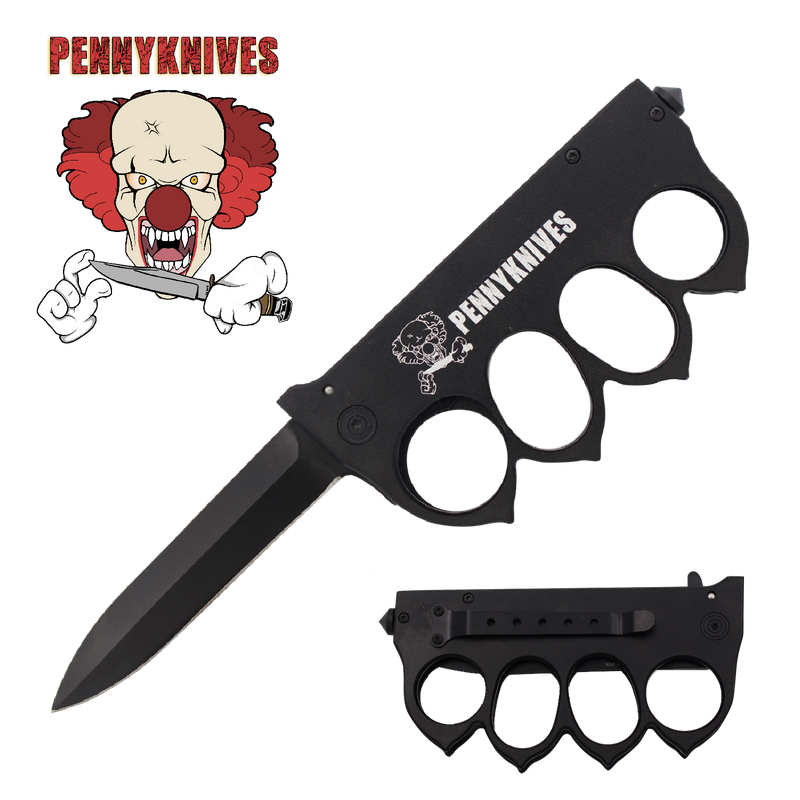 PENNYKNIVES Brass Buckle Trigger Action Folder, , Panther Trading Company- Panther Wholesale