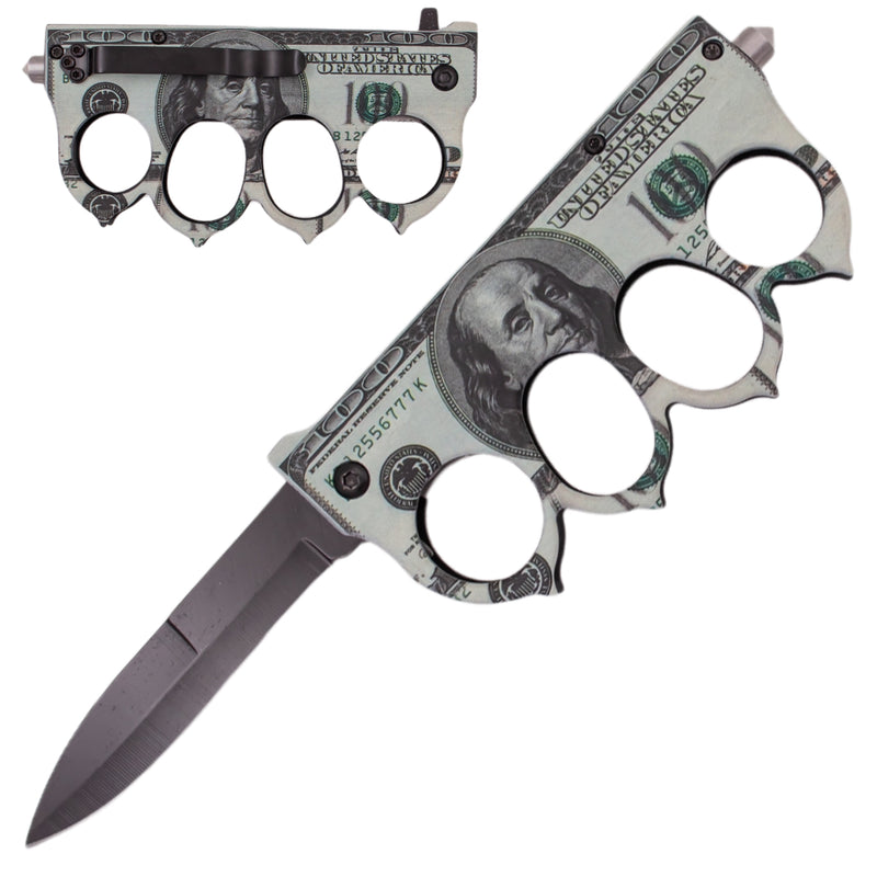 Dolla Dolla Bill Spring Assisted Trench Knife