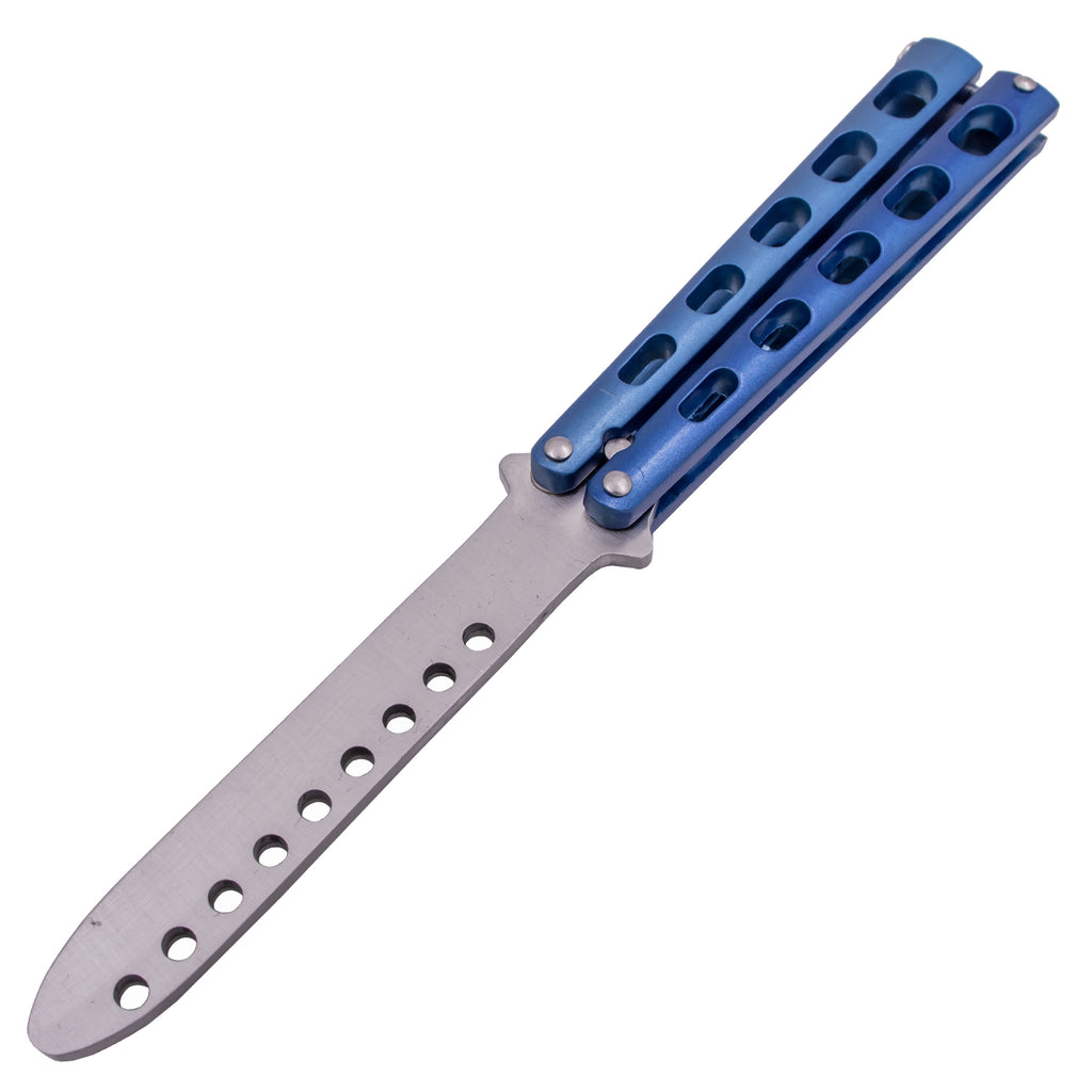 Tiger-USA Butterfly Training Knife 440 Stainless 8.85 Inch - Blue