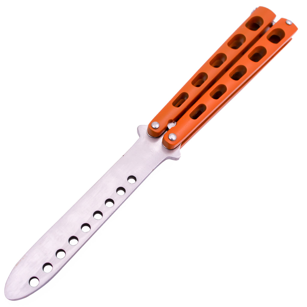 Tiger-USA Butterfly Training Knife 440 Stainless 8.85 Inch - Orange