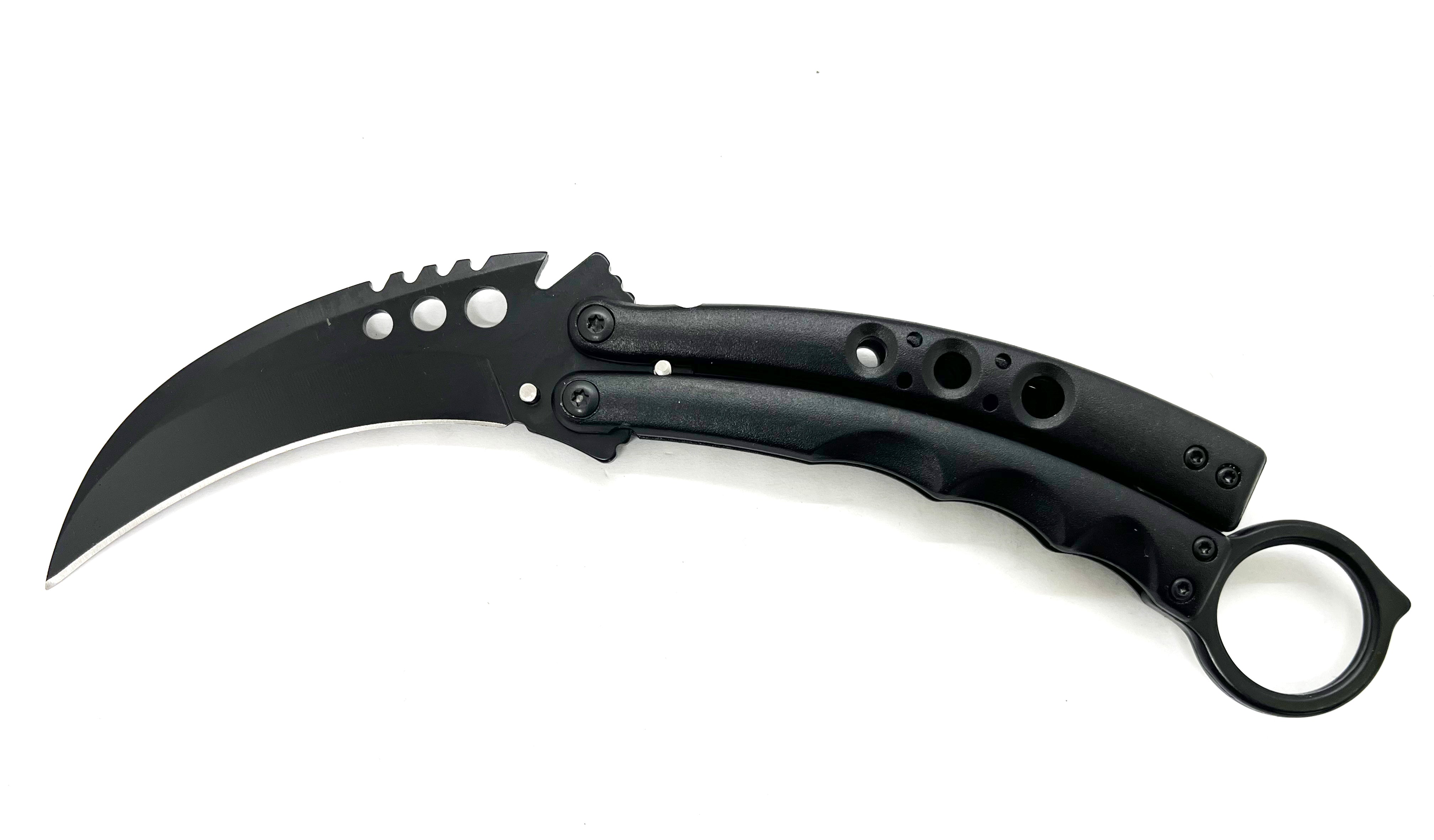 8.5 Inch Tiger-USA Karambit Spring Assisted Style Knife - Black ...
