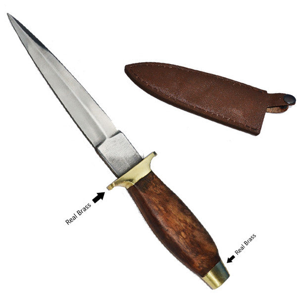 Revolutionary British Boot Knife (Brown/Silver), , Panther Trading Company- Panther Wholesale
